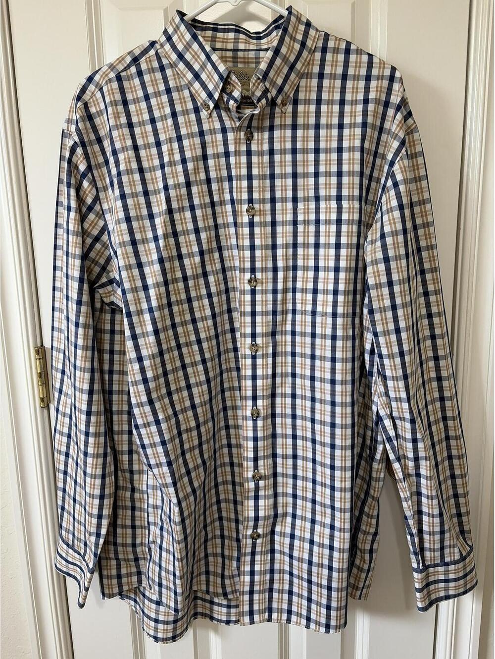 Cabela’s Outfitter Series Men’s Plaid Button down size large tall